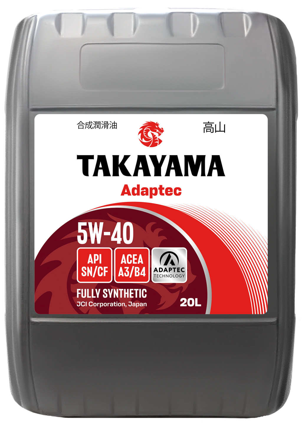 TAKAYAMA Adaptec SAE 5W-40 API SN/CF ACEA A3/B4 20л пластик