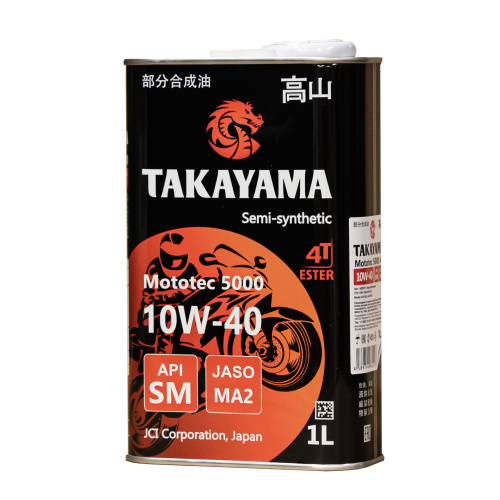 Takayama Mototec 5000 4T 10W-40 API SM JASO MA2 1л металл